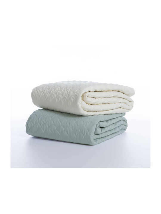 Nef-Nef Homeware Scofield Κουβερλί Ημίδιπλο Microfiber Blue (97) 180x240cm