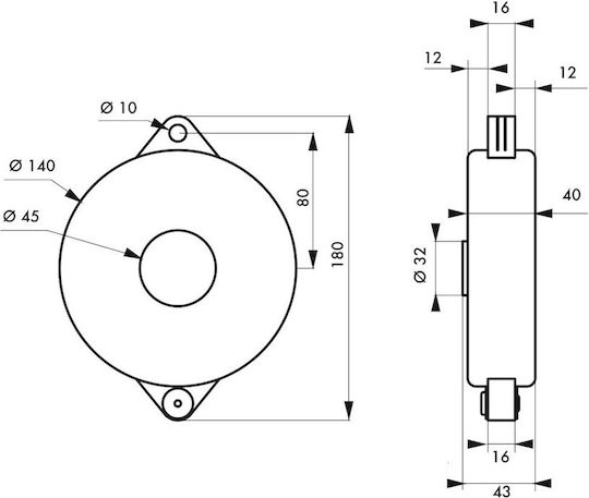 Ventilschutzabdeckung Φ 127 165 mm Thirard 00091188