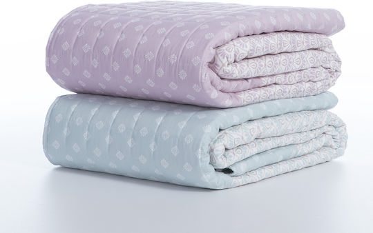 Nef-Nef Homeware Keylan Покривало Полутораспално Микрофибър Mauve 180x240см