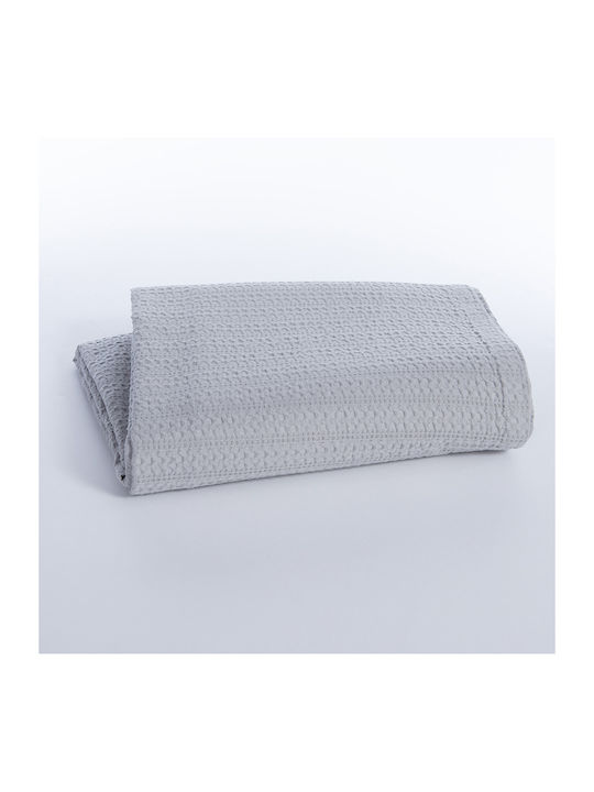 Nef-Nef Homeware Cool Pique Blanket Double 220x240cm L. Gray
