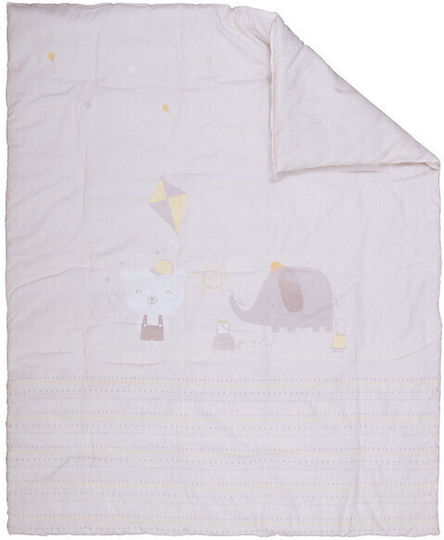 Nef-Nef Homeware HAPPY DAYS Бебешка кувертюра Памук Ecru 110x140см