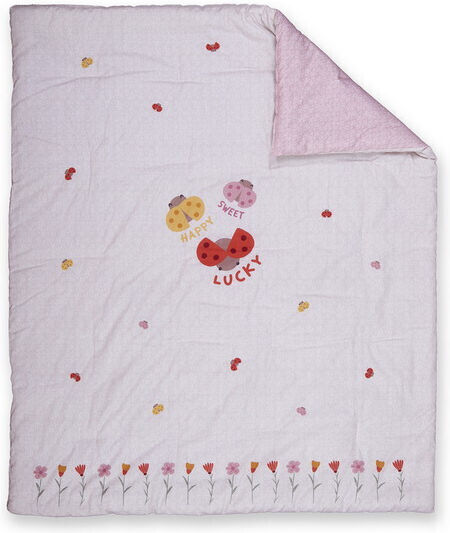Nef-Nef Homeware Lady Bug Βρεφικό Κουβερλί Βαμβακερό Ecru 110x140cm