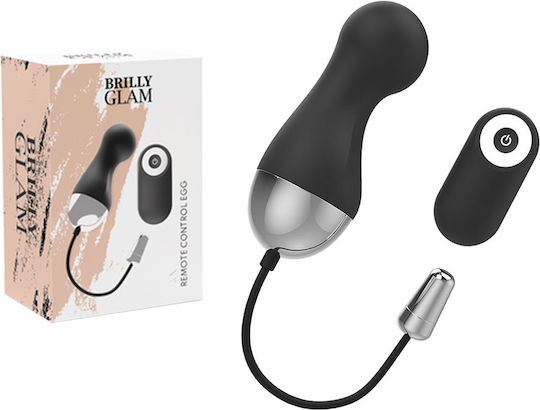 Brilly Glam Vibrator pentru cupluri cu Telecomandă Negru