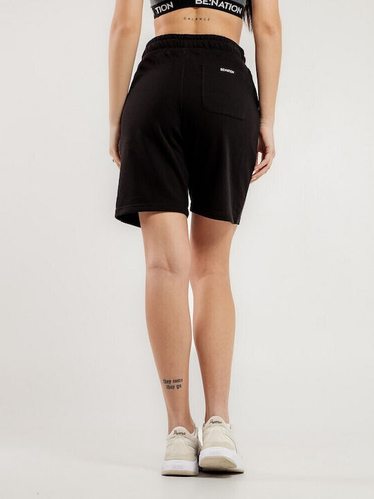 Be:Nation Women's Terry Activewear Shorts Black