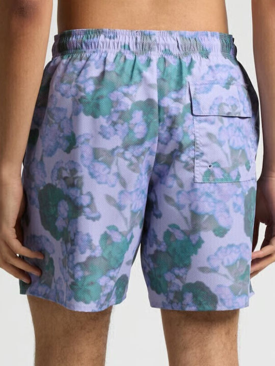 Men's Swimwear Shorts Aquamarine Floral