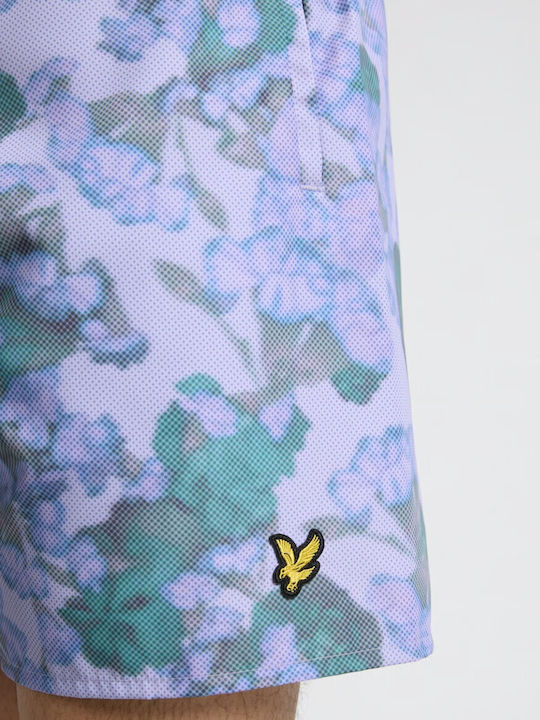 Men's Swimwear Shorts Aquamarine Floral