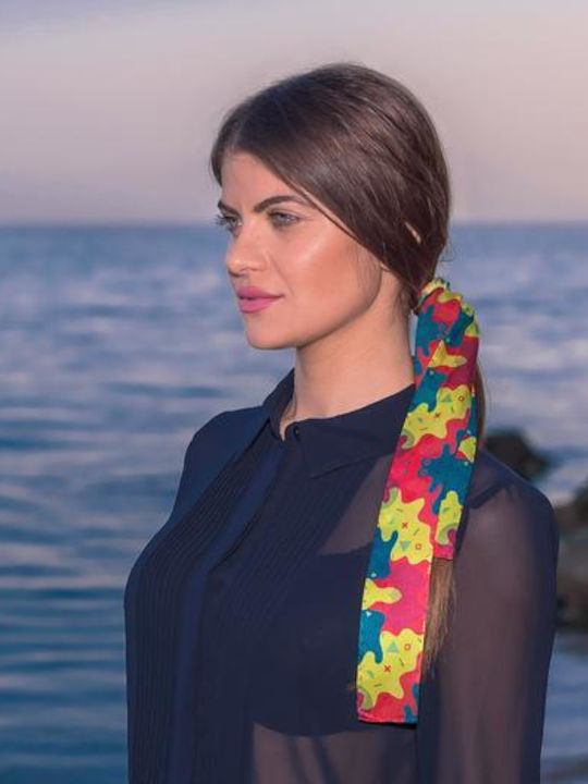 Kalfas Luxury Silk Women's Silk Scarf Multicolour