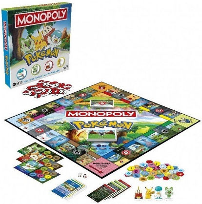 Board Game Monopoly Pokemon for 2-4 Players 8+ Years Old Hasbro
