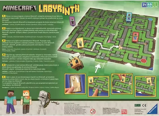 Board Game Minecraft Labyrinth for 2-4 Players 7+ Years Old (EN) Ravensburger