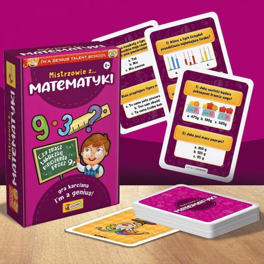 Board Game Math Mastery: Interactive Learning Game for Children for 2-4 Players 6+ Years Old (PL) Lisciani Giochi