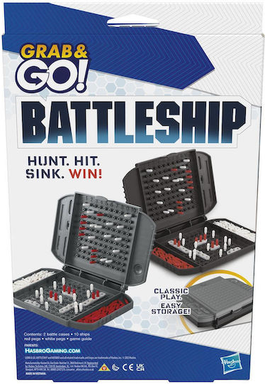 Настолна игра Battleship Grab And Go за 2 играчи 7+ години (EN) Hasbro