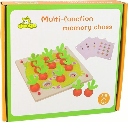 Board Game Memory- Carrots 3+ Years Old (EN) Lean Toys