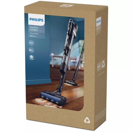 Philips AquaTrio Επαναφορτιζόμενη Σκούπα 2 σε 1 Stick & Χειρός 25.2V Μαύρη