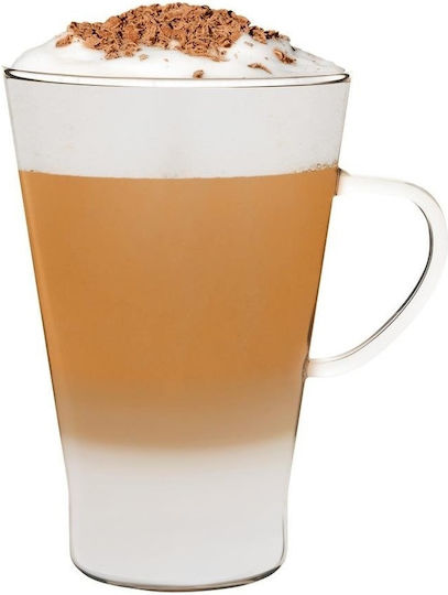 Termisil Mug Glass Transparent 400ml 2pcs