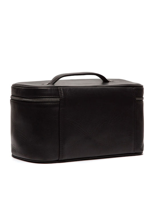 Beauty Case Kulturtasche Leder Chesterfield Marke Limone C08.049500 Schwarz