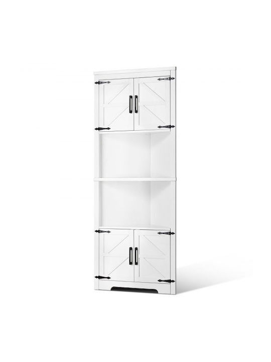 Corner Wardrobe White 68.5x36x171cm