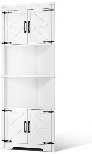 Γωνιακή Ντουλάπα Λευκή 68.5x36x171cm