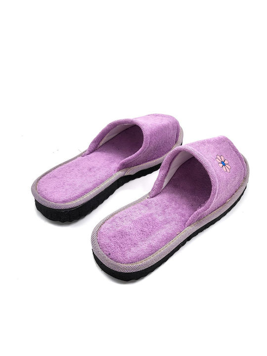Terry Winter Women's Slippers Lilac