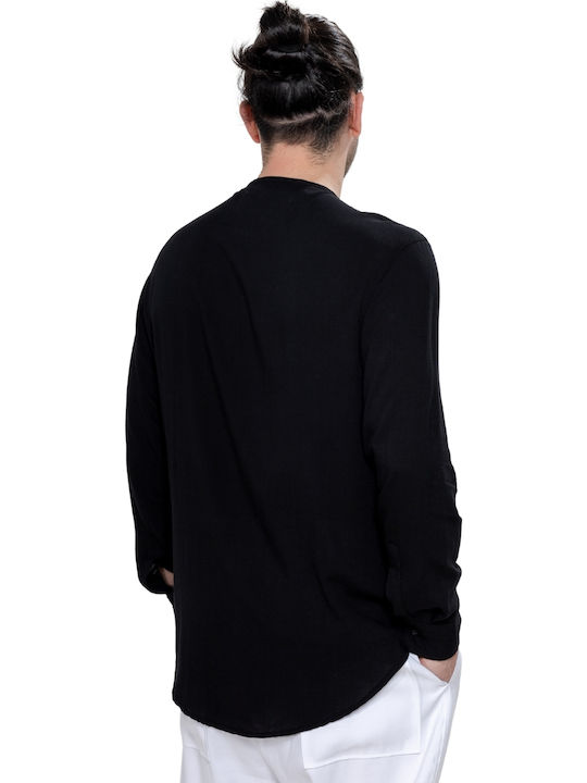 Langärmlig Hemd Black