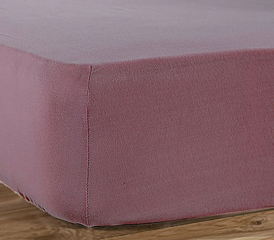 Nef-Nef Homeware Sheet Super-Double with Elastic 160x200+30cm. Jersey Apple