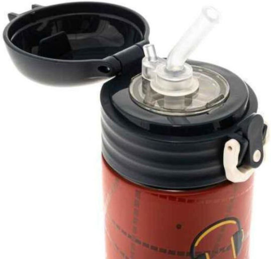 Polo Race Kids Thermos Stainless Steel Water Bottle with Straw 500ml
