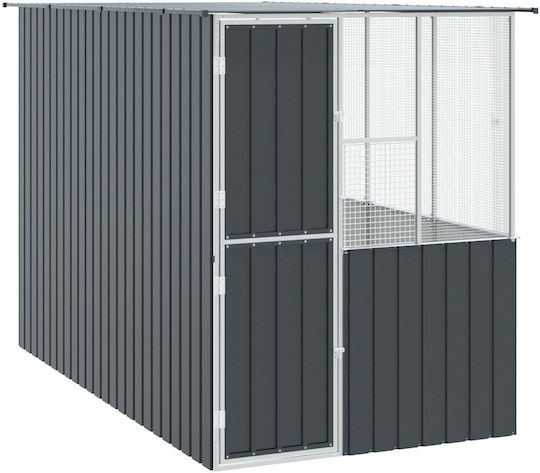 Vidaxl Bird Cage Anthracite 215x78x200 Galvanized Steel Grey