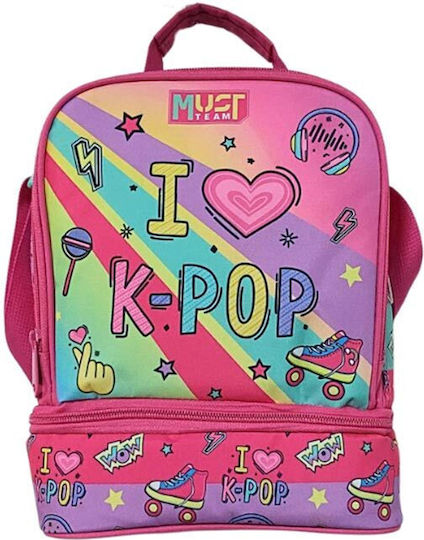 Τσαντακι Φαγητου Must Team 22χ16χ28 Ισοθερμικο I Love K-pop
