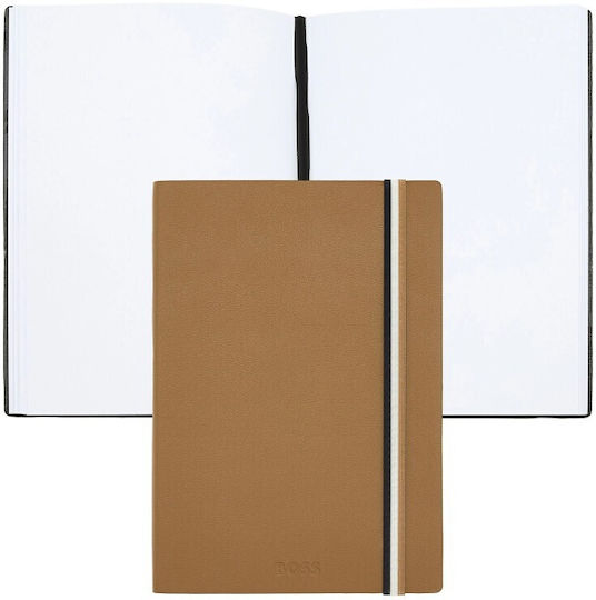 Boss Iconic Notebook A5 with Blank Pages Brown