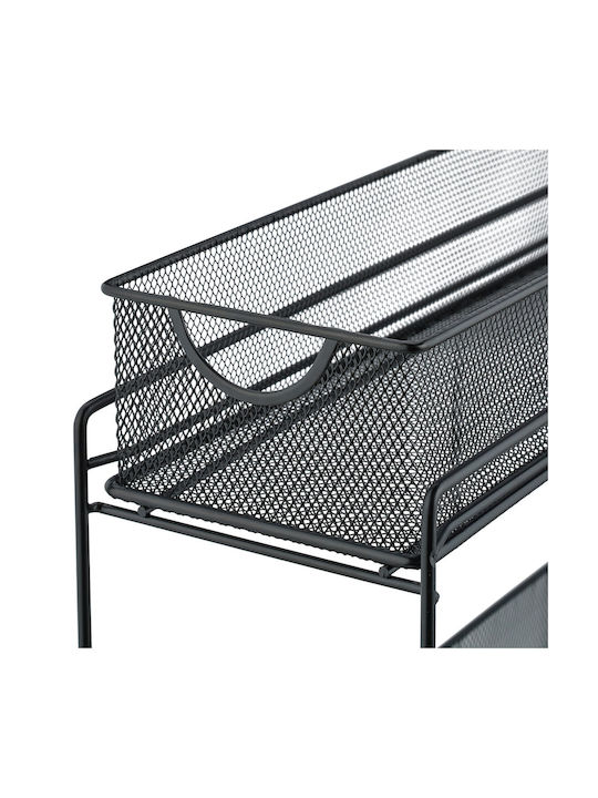 Relaxdays Βάση/Θήκη Κουζίνας Inox 40x15x46εκ. Γκρι