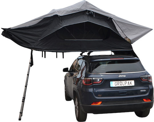 Camping Tent Mountaineering Black 4 Seasons For 3 People Waterproof 3000mm 145x310x126cm