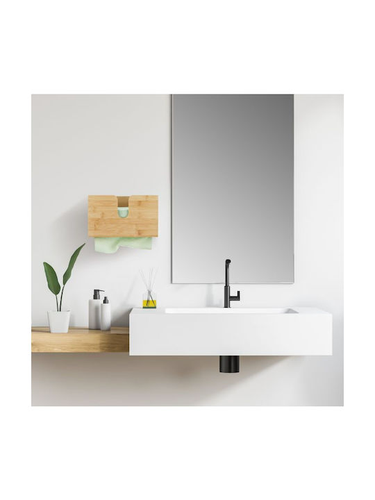 Relaxdays Suport pentru șervețele Lemn Bej 16x27x13cm 10033886
