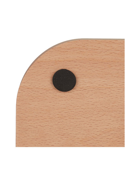 Relaxdays Wooden Paper Towel Holder Beige 35x13x13cm 10043326