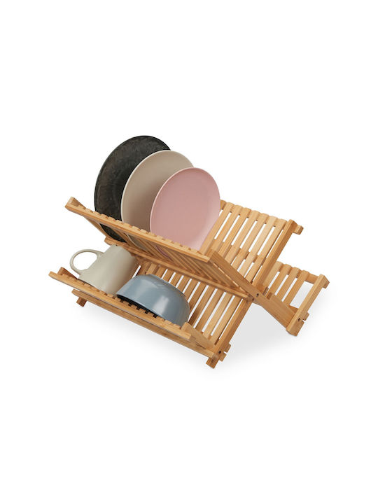 Relaxdays Sink Strainer Wooden Beige 24x23.5x44cm