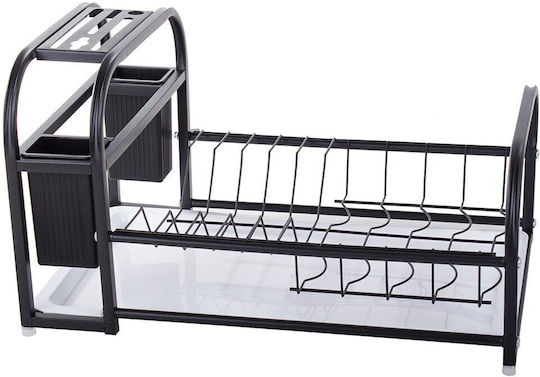 Verk Group Metallisches Schwarz Spülbeckenablauf 42x27x24cm