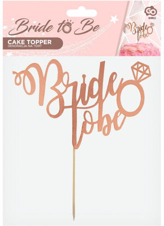 Bride To Be Cake Topper Rose Gold