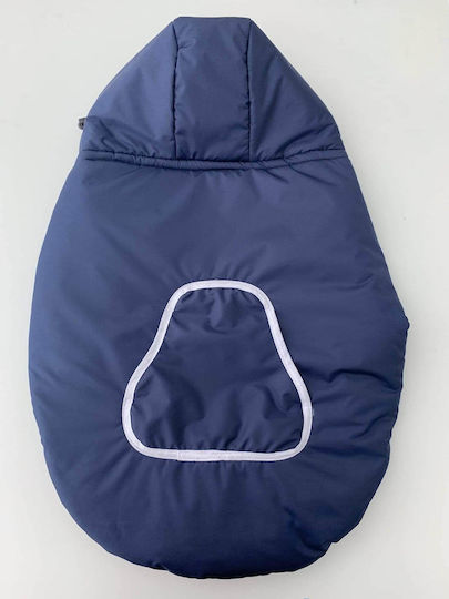Winter Backpack Cover Dark Blue Hood Pocket
