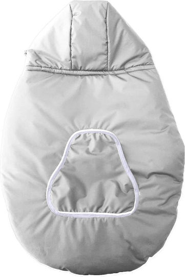 Winter-Rucksacküberzug Weiß Kapuze Tasche