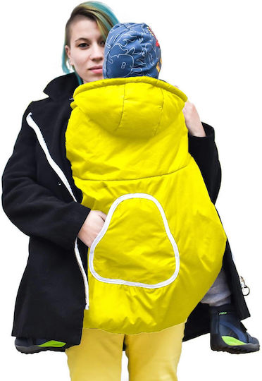 Winter Backpack Cover Yellow Hood Pocket
