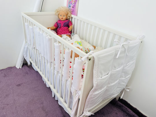 Individuelle Gitterbett-Stoßfänger Weiß