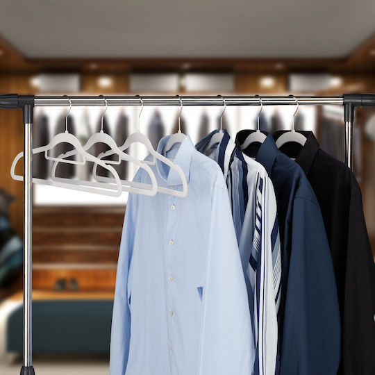 Relaxdays Umeraș pentru Dulap pentru pantaloni Albă 50buc Relaxdays Umeraș pentru Dulap pentru pantaloni Albă 50buc