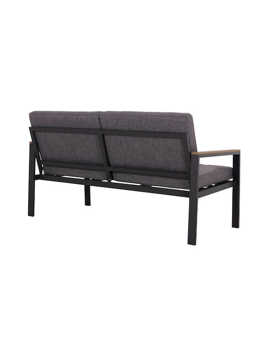 Safin Doppelsitzer Sofa Anthrazit 140x70x77cm