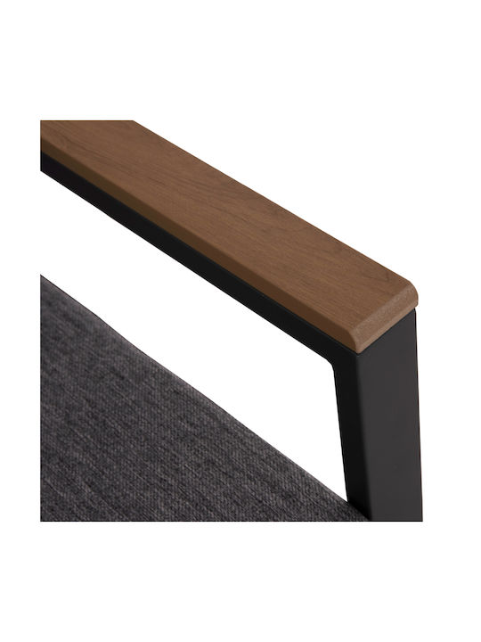 Safin Doppelsitzer Sofa Anthrazit 140x70x77cm