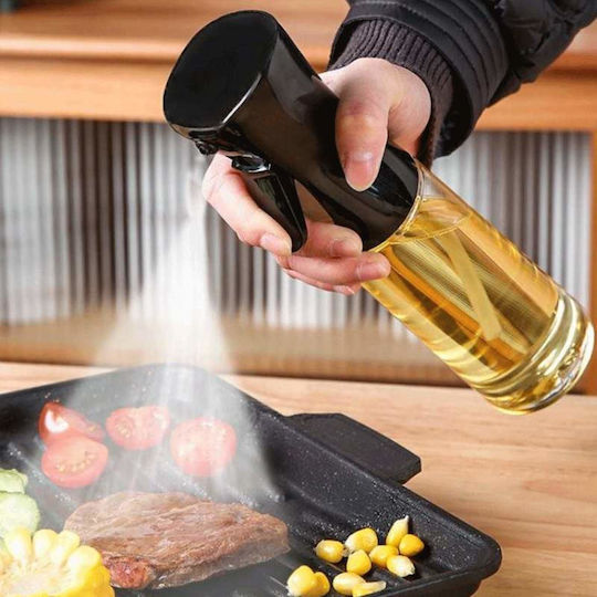 Oliviera Siks Glass Spray Bottle Oil Vinegar Other Liquids 210 Ml Black Color