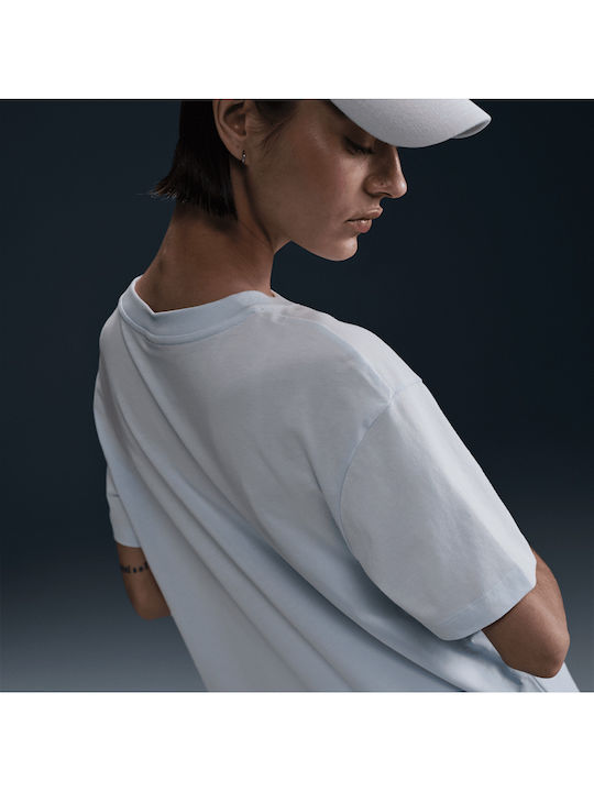 Sportswear Summer Mini Athletic Dress T-Shirt Short Sleeve Light Blue