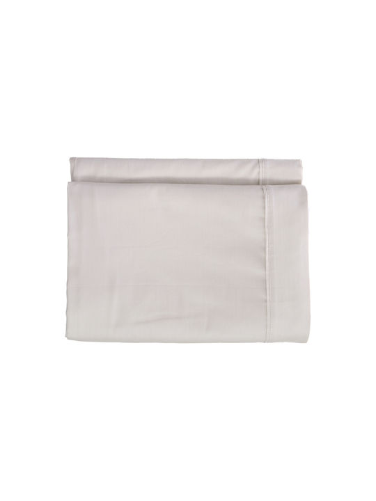 Nef-Nef Homeware Bettlaken King Size mit Gummiband 180x200+35cm. Elements Ecru
