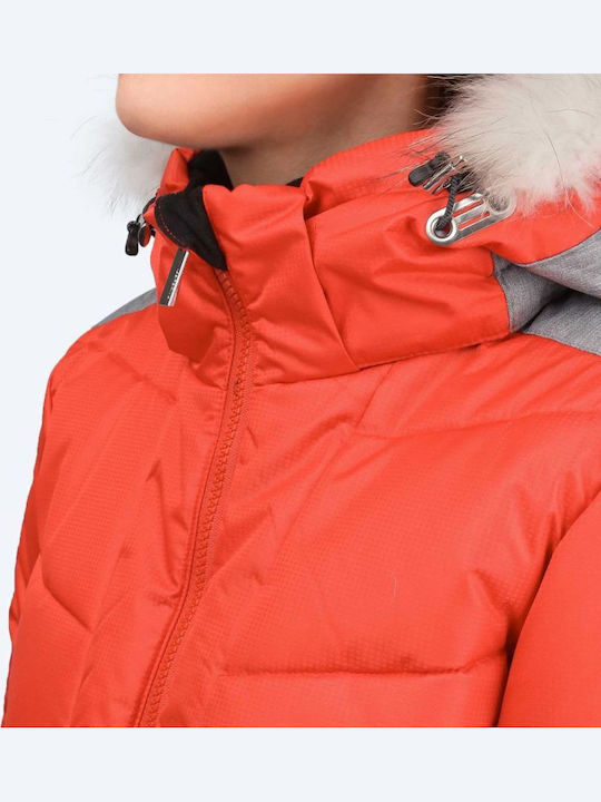 Icepeak Electra Ia 853226659-367 Женско Яке за Ски и Сноуборд Червен