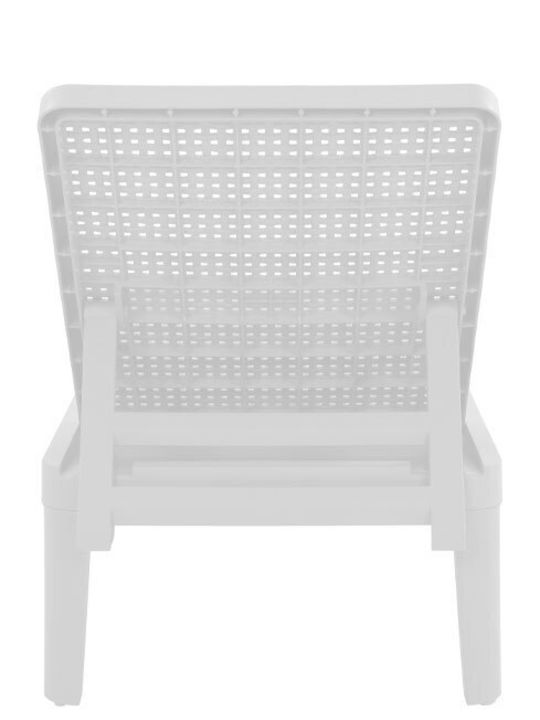 Ξαπλώστρα Πλαστική Seagull Λευκή 191x55x29εκ.