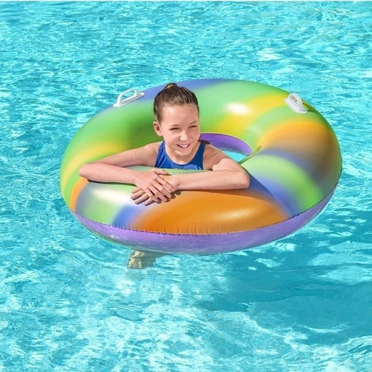 Leagăn gonflabil curcubeu cu mânere Bestway Ø119 cm multicolor