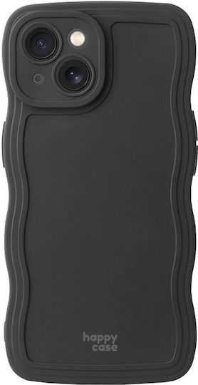 HappyCase Back Cover Σιλικόνης Μαύρο (iPhone 13)