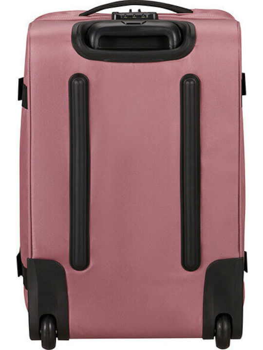 American Tourister Track Duffle Cabin Suitcase Pink with 4 Wheels Height 55cm